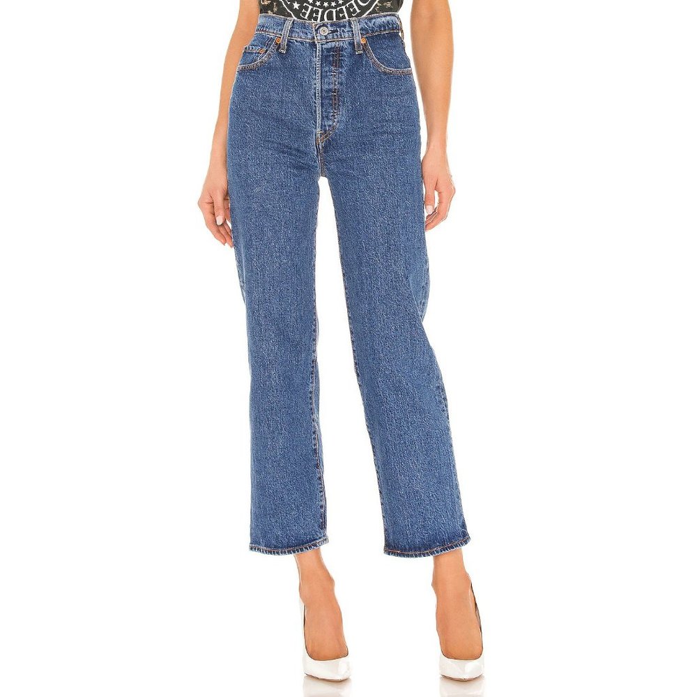 Levi's Ribcage Straight Jeans in Georgie